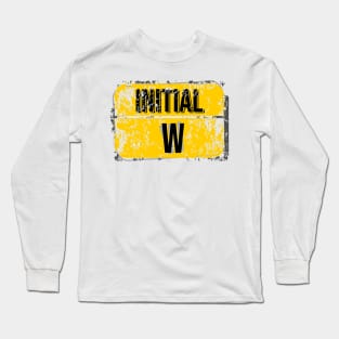 For initials or first letters of names starting with the letter W Long Sleeve T-Shirt